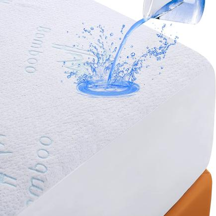Breathable Fitted Sheet Pad Bed Cover Waterproof Mattress Protector